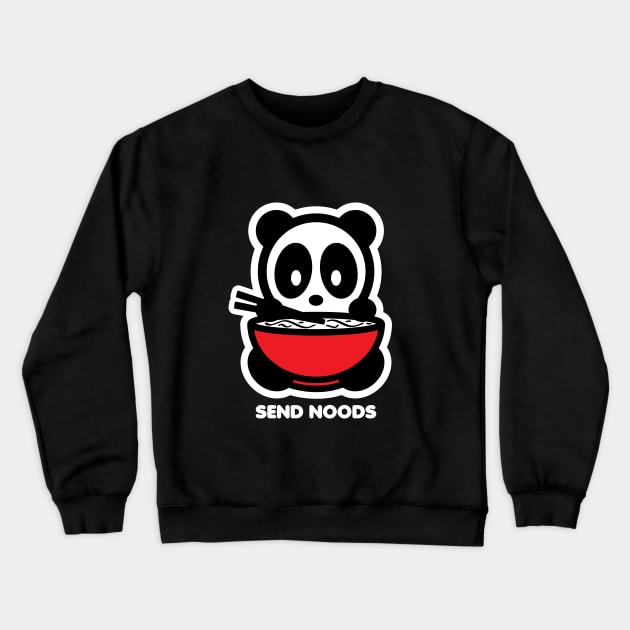 Send Noods Panda Crewneck Sweatshirt by Bambu